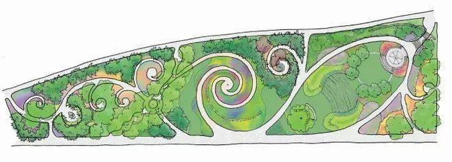 玩转设计元素,螺旋式景观安排上!_花园里_的花园_游客