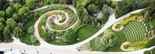 玩转设计元素,螺旋式景观安排上!_花园里_的花园_游客