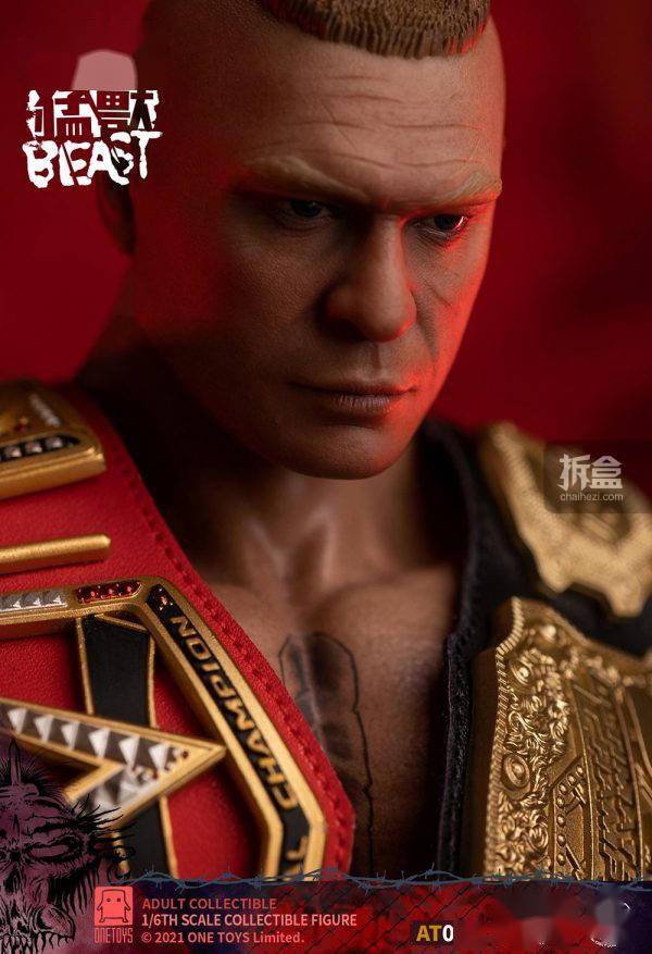 格斗ONETOYS 1/6 双料冠军FIERCE BEAST摔跤猛兽大布 可动人偶12寸