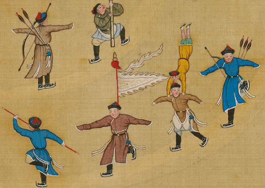 脑洞大开:如果古人也来参加冬奥会……_中国代表团_滑雪_运动