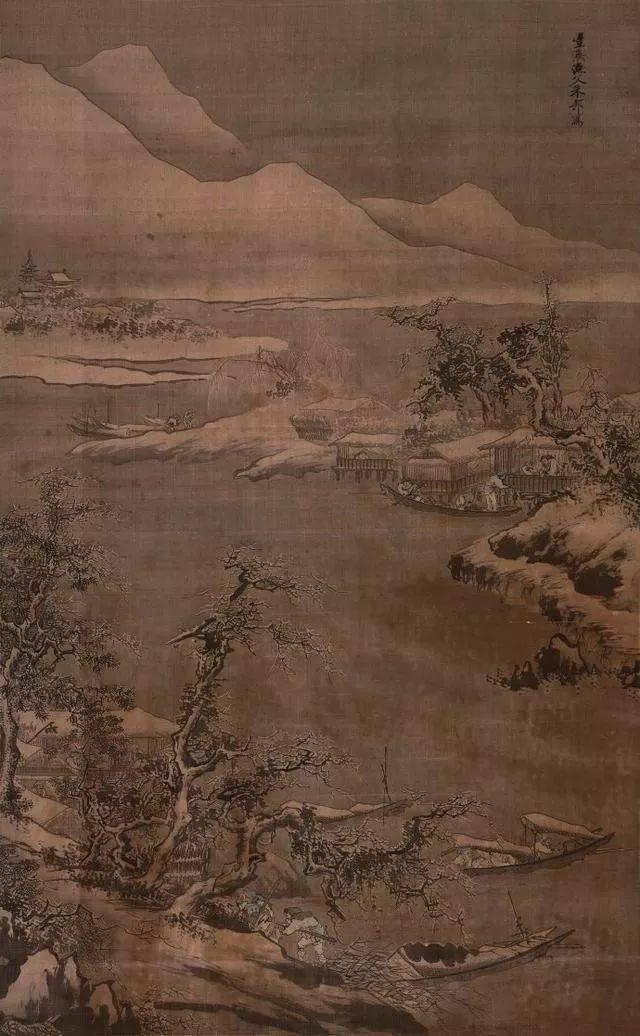 雪江卖鱼图鉴赏_李东_画面_买卖