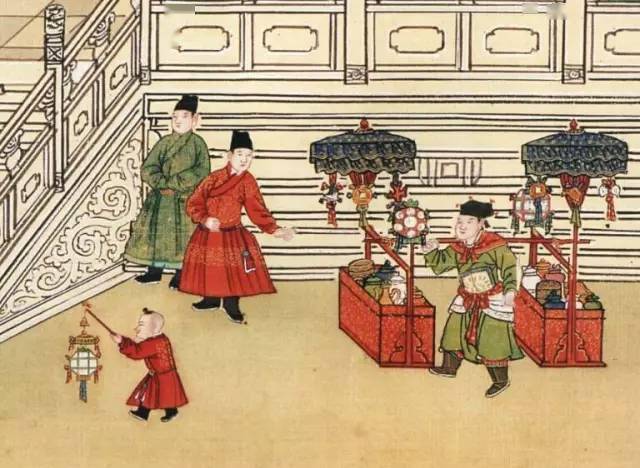 明宪宗元宵行乐图让我们看到了以前古人过元宵节的热闹场面