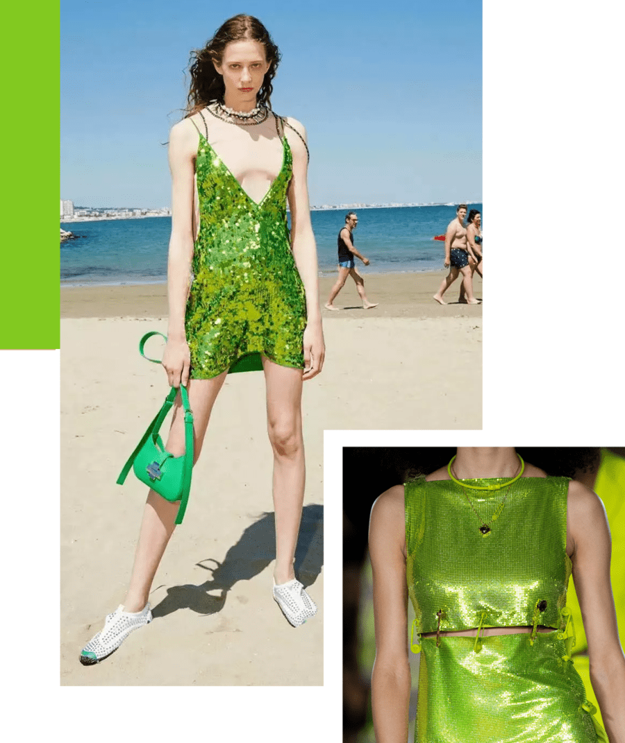 材质 开春的第一件新衣,当然只此青绿