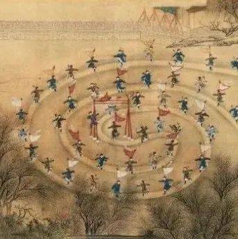 皇家的冰上“运动会”——故宫收藏的《冰嬉图》,盛况空前!_金昆_局部_表演