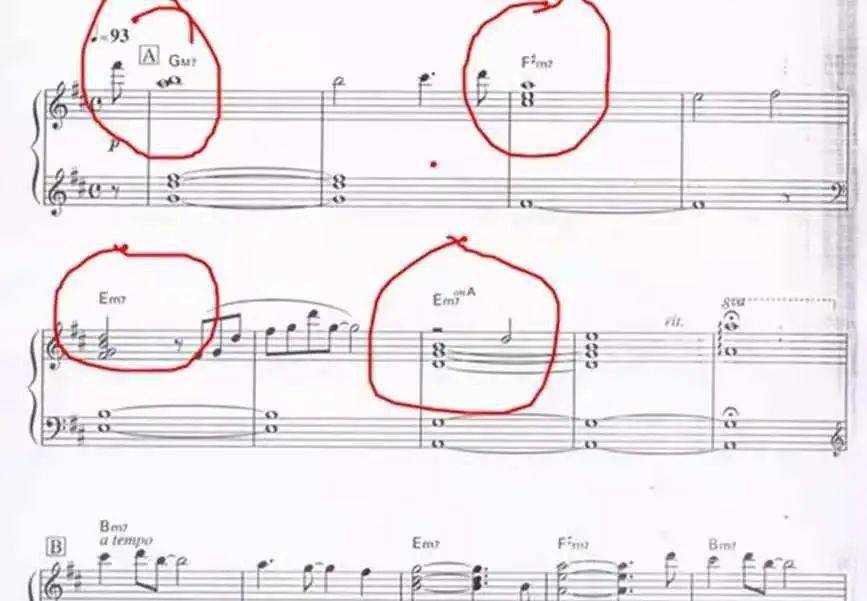 看懂和弦,详解琴谱中的功能标记_字母_aug_三和