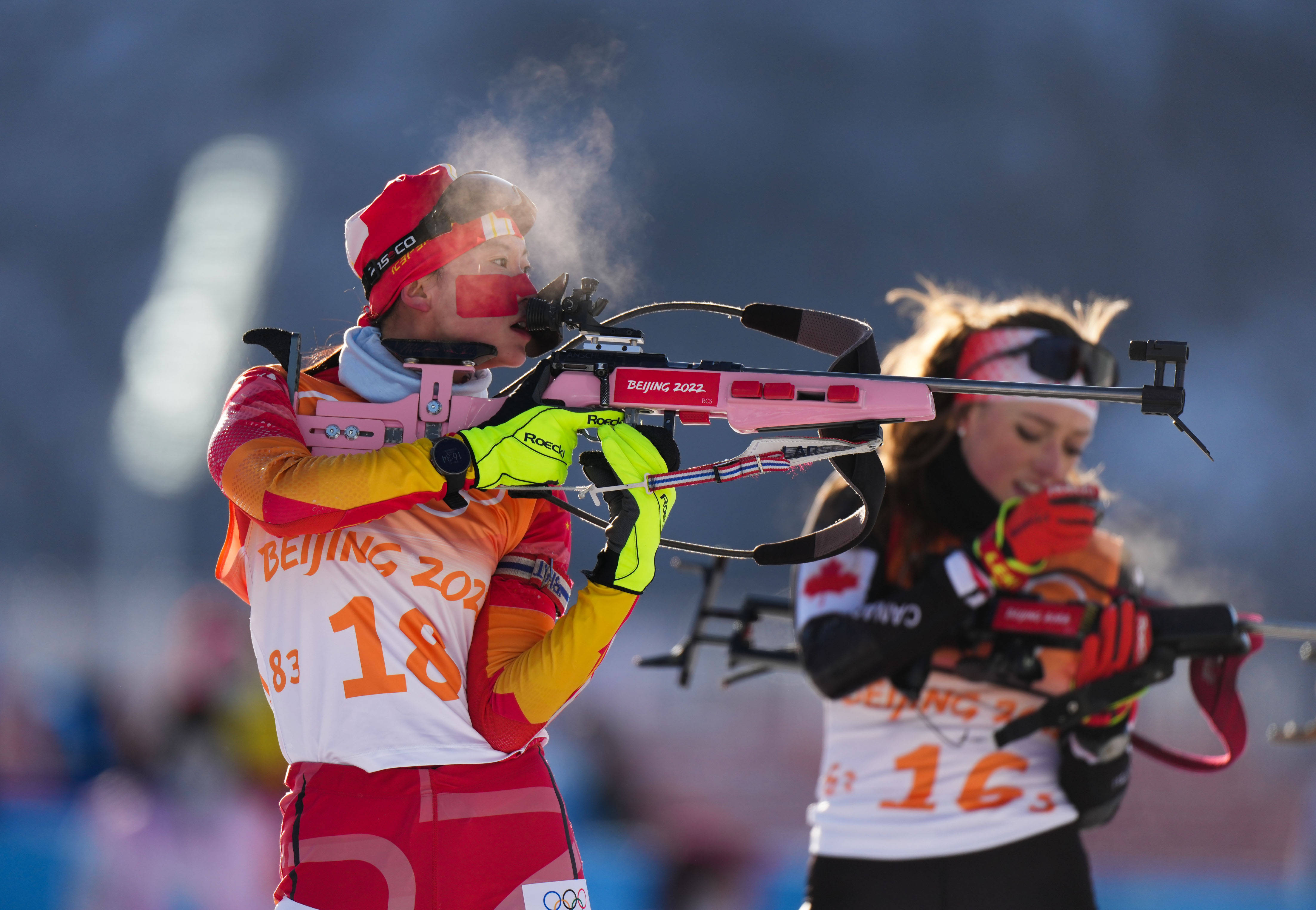 冬季两项女子4x6公里接力赛赛况