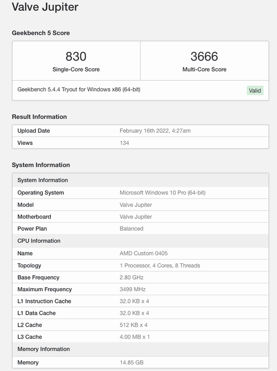 3700u geekbench best sale