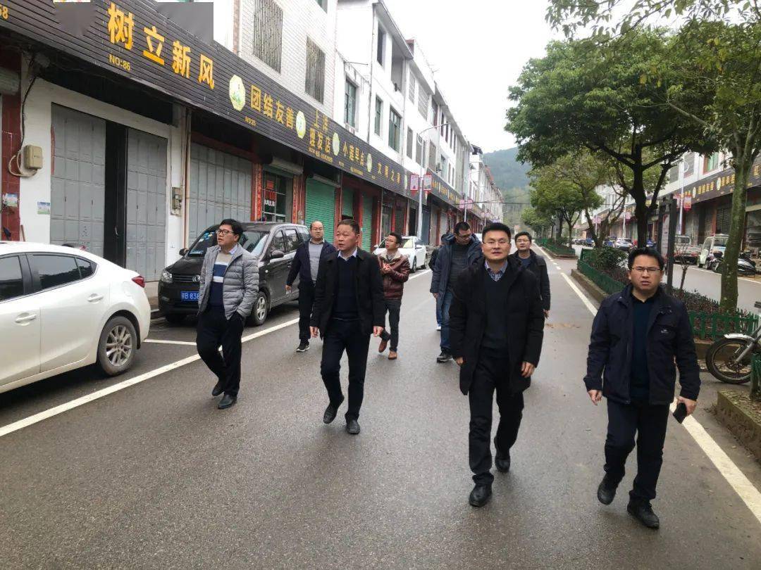 乡党委副书记,乡长钟久材等人的陪同下参观了富城乡圩镇和乡贤馆,人才