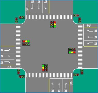 信号灯灭灯了能不能走?_控制_车辆通行_交叉口