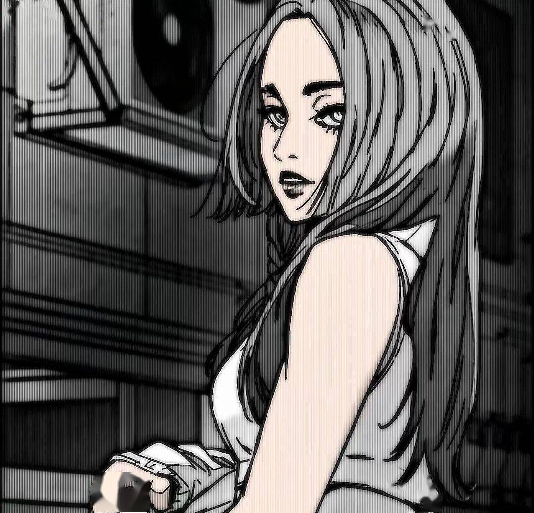 超个性黑白动漫头像