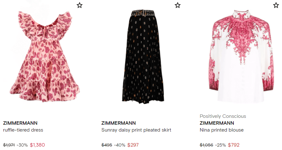 品牌 本周必buy |ZIMMERMANN、法风品牌Reformation大促5折+，T2大促