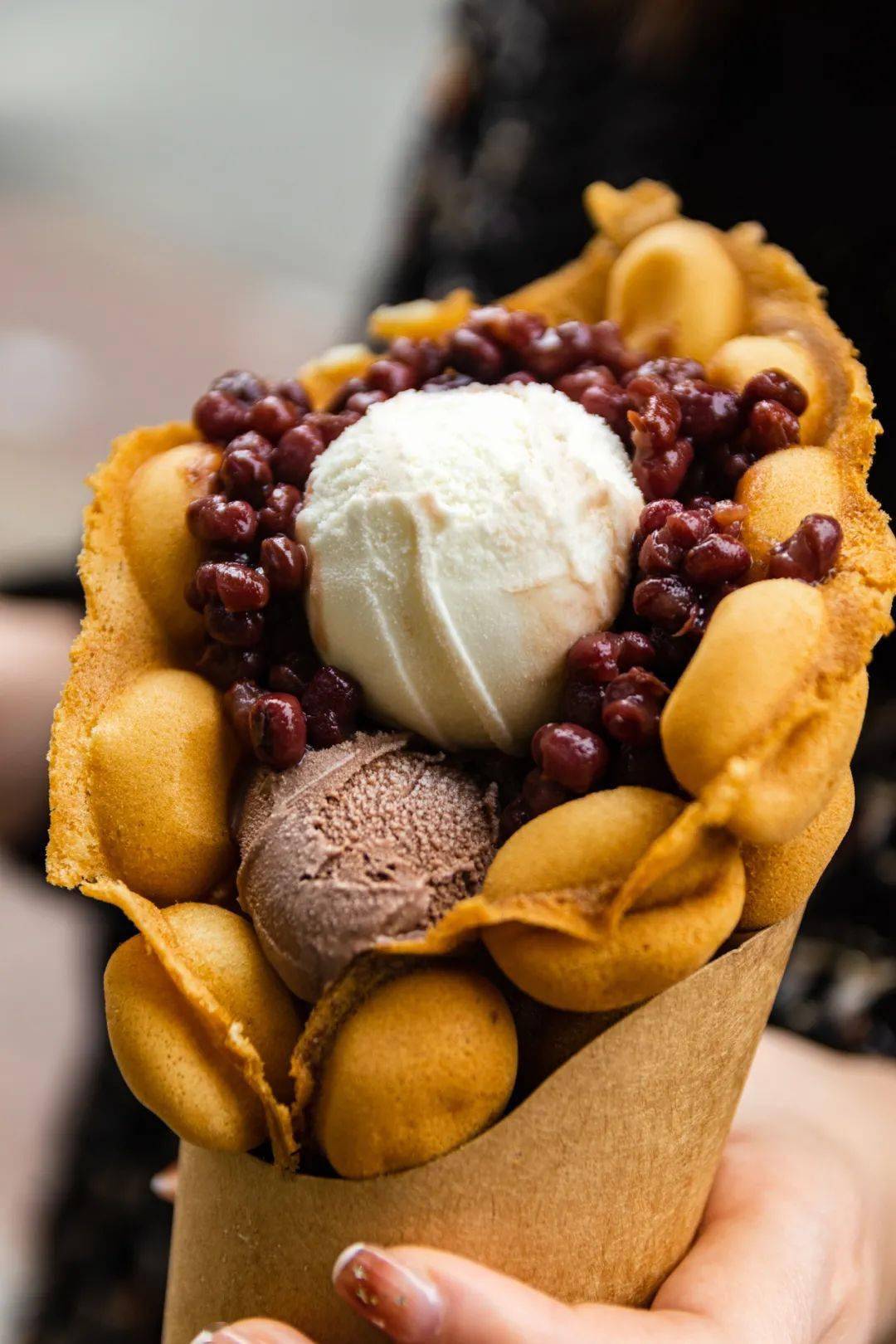 菠萝炒冰|鸡蛋仔|红豆伴雪糕球