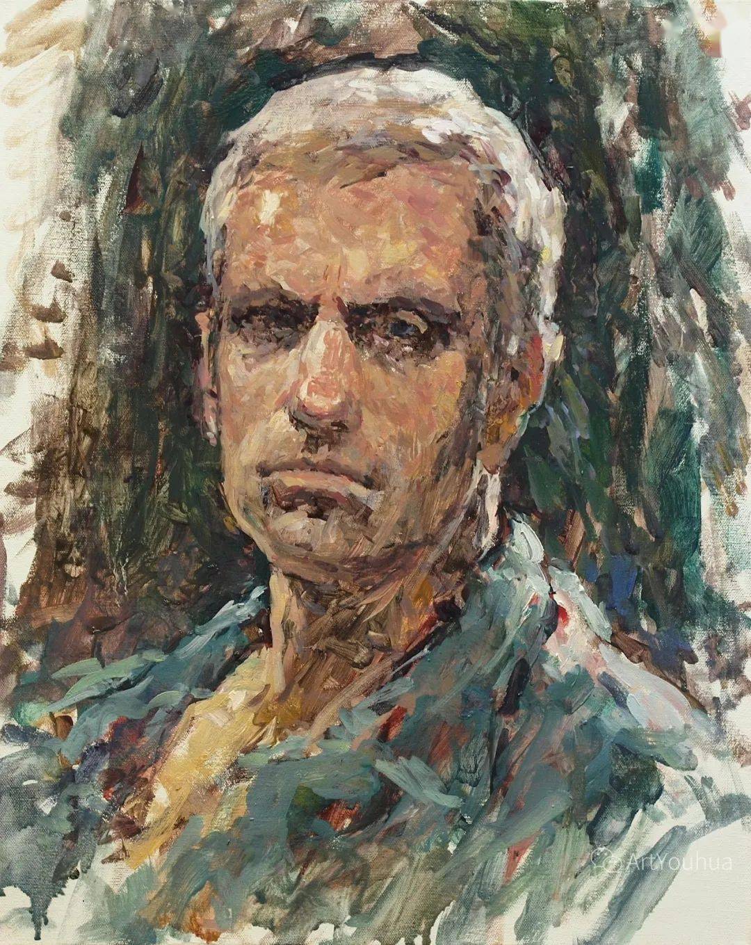 美国油画大师巴尔坎斯基笔下的人物肖像油画作品,太赞了_绘画_艺术