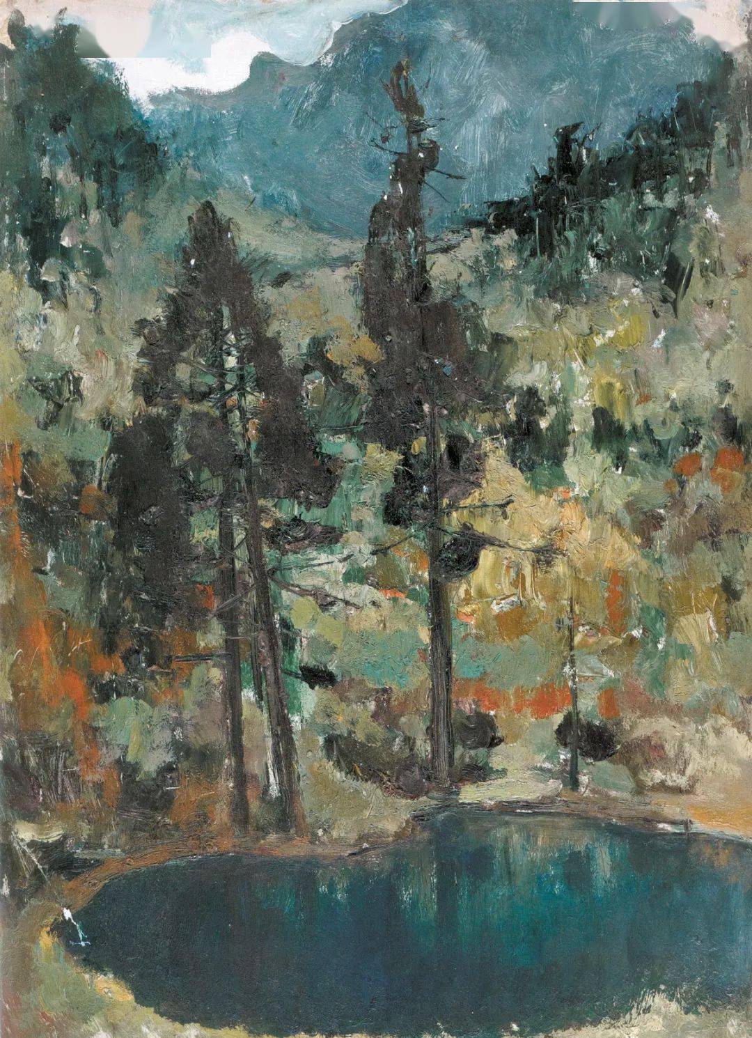 苏天赐:追求中国气韵的油画表现风格_芥子园_画谱_艺术