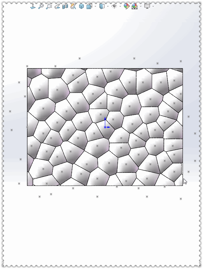 用solidworks畫一個水立方外牆太簡單了