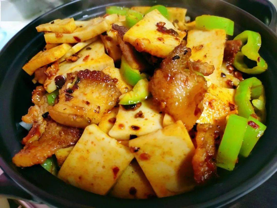 料酒|经典下饭菜干锅土豆片、花菜、千叶豆腐,一招学会!