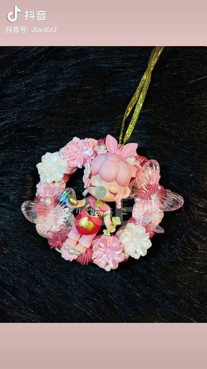 nanci十二生肖亥猪奶油胶车挂