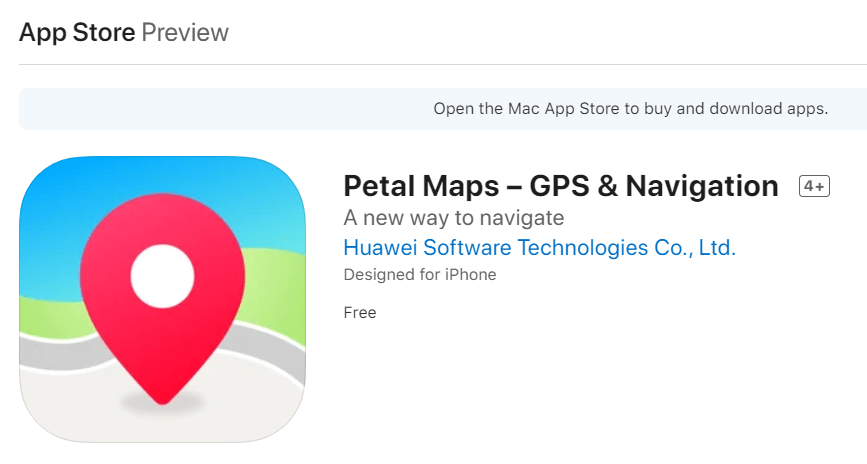 苹果|华为花瓣地图 Petal Maps 上架苹果 App Store，推出 iOS 版