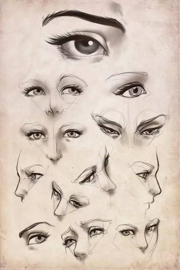 头像画素描五官，看这一篇就够了！