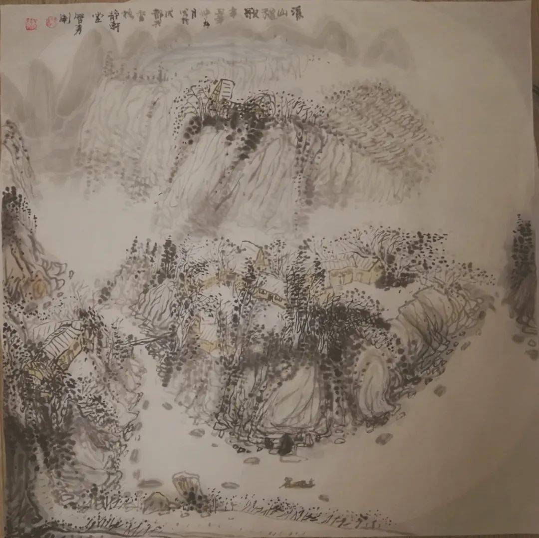 以书入画,以淡为雅一一杨智勇山水画作品_生活_中国画_中国