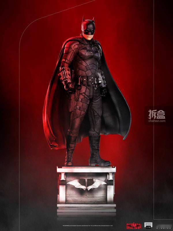 蝙蝠侠Iron Studios：1/10比例 2022版《The Batman/新蝙蝠侠》- 蝙蝠侠 雕像