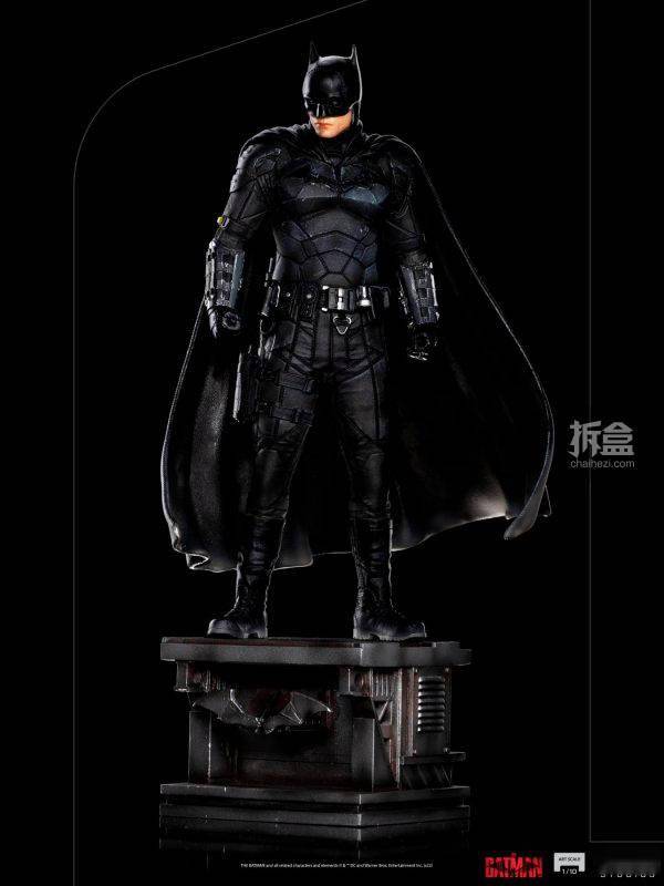 蝙蝠侠Iron Studios：1/10比例 2022版《The Batman/新蝙蝠侠》- 蝙蝠侠 雕像