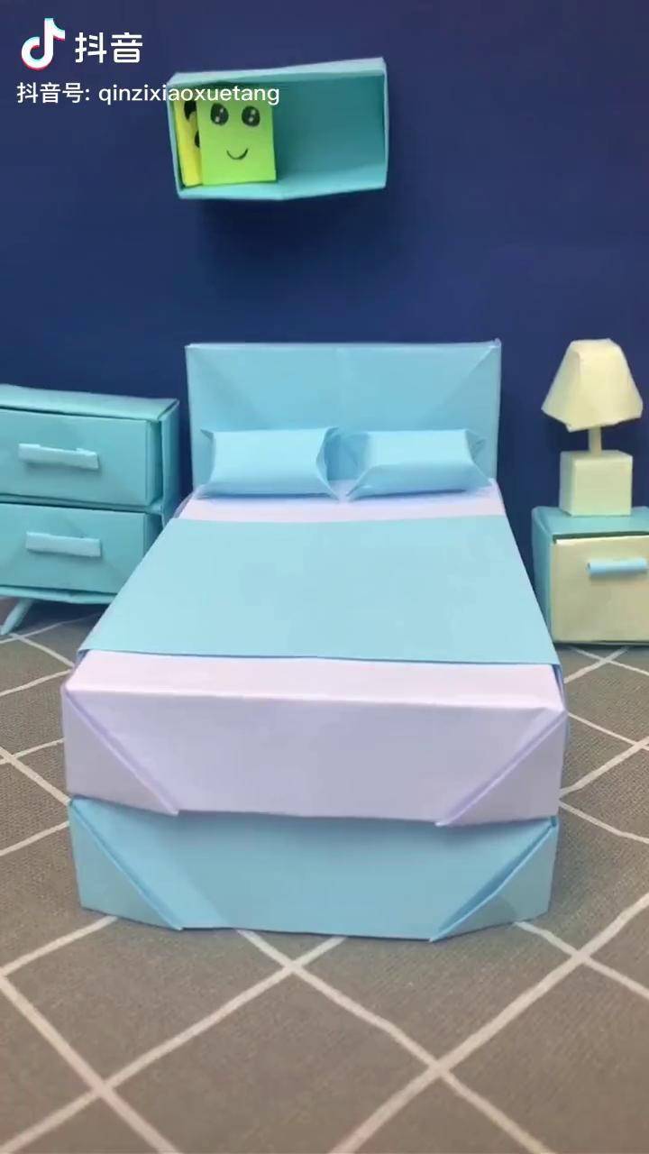迷你可爱的家具手工折纸赶紧设计一套属于自己的房间吧折纸萌知计划抖