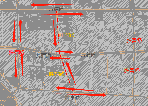 去胜芳的注意了胜芳多条道路施工公告其中一条工期248日历天