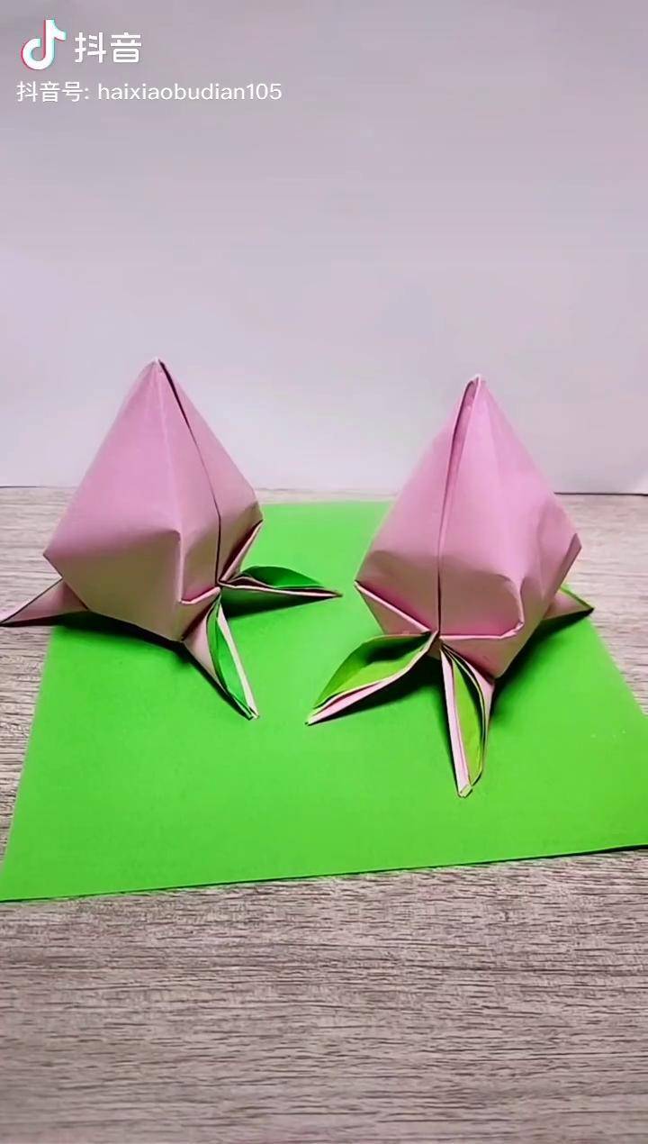 桃子手工折纸步骤图图片
