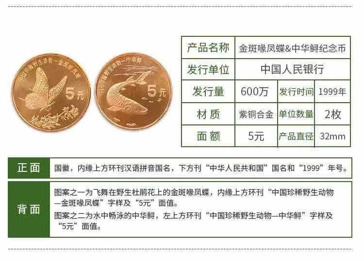 稀少！中国珍稀野生动物纪念币10枚大全套_搜狐网
