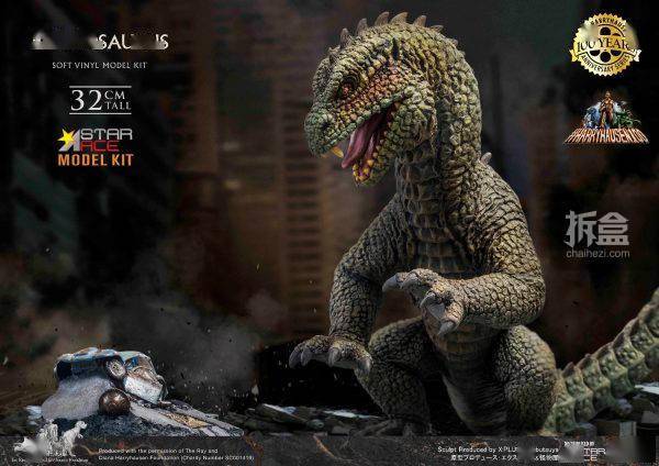 诞辰STAR ACE TOYS RHEDOSAURUS 雷多蜥 32cm拼装搪胶件灰模