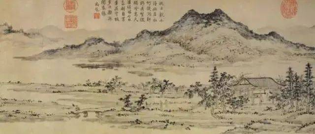 元代山水画，引领文人山水500年_赵孟頫_人物画_绢本