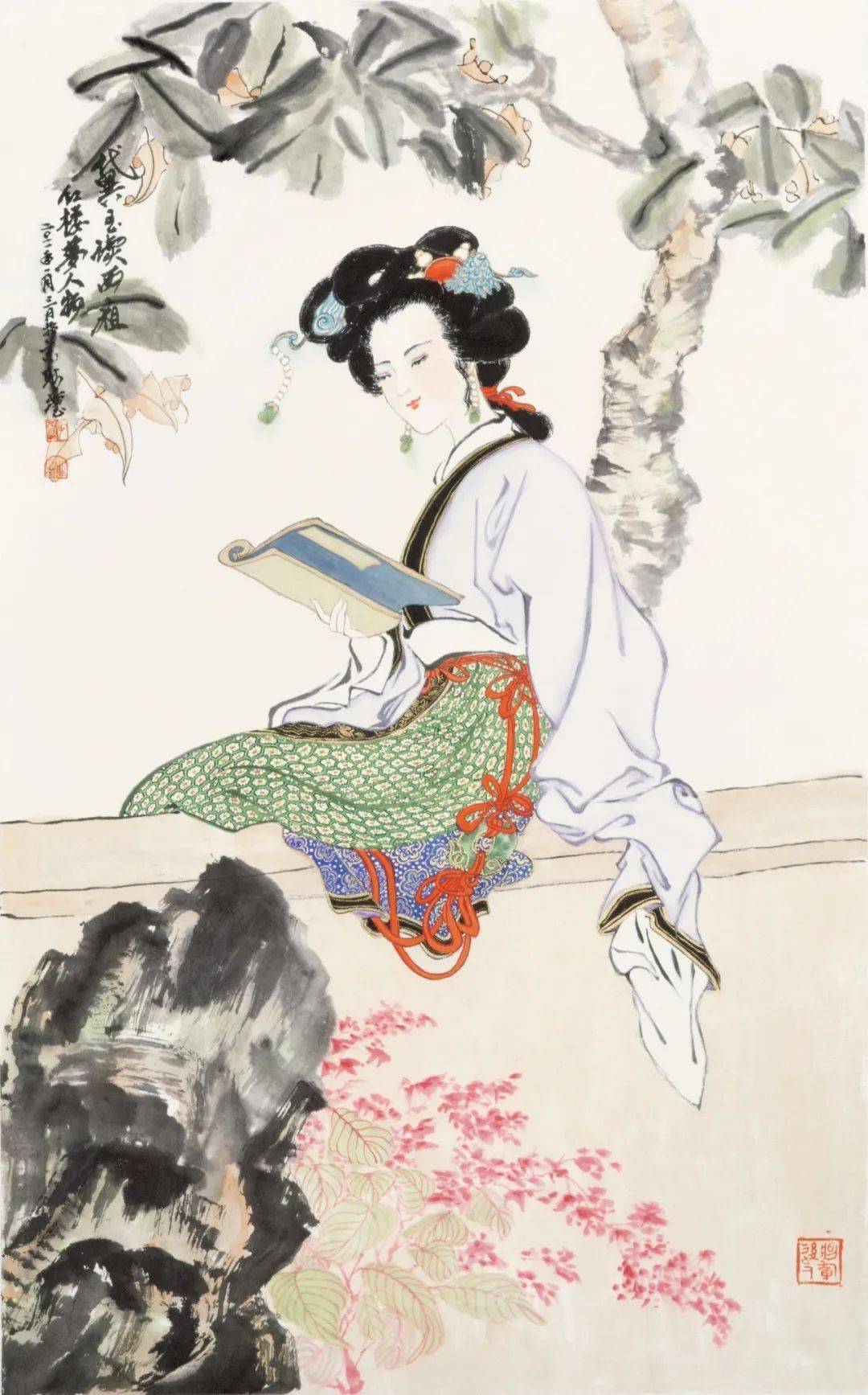 妇女节快乐跟随耿莹会长的仕女画汲取力量