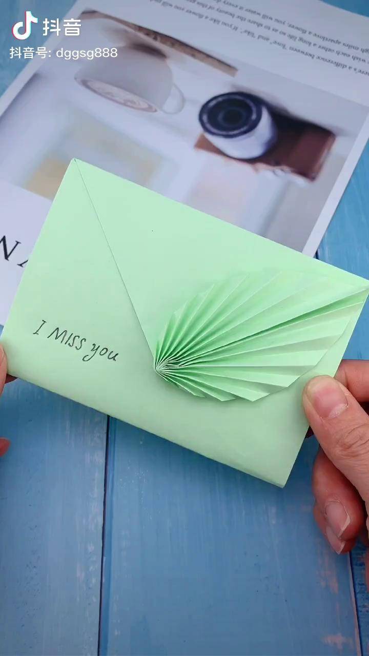 把最真情的话放进最美的相思叶信封寄给你最心爱的人吧信封折纸情书
