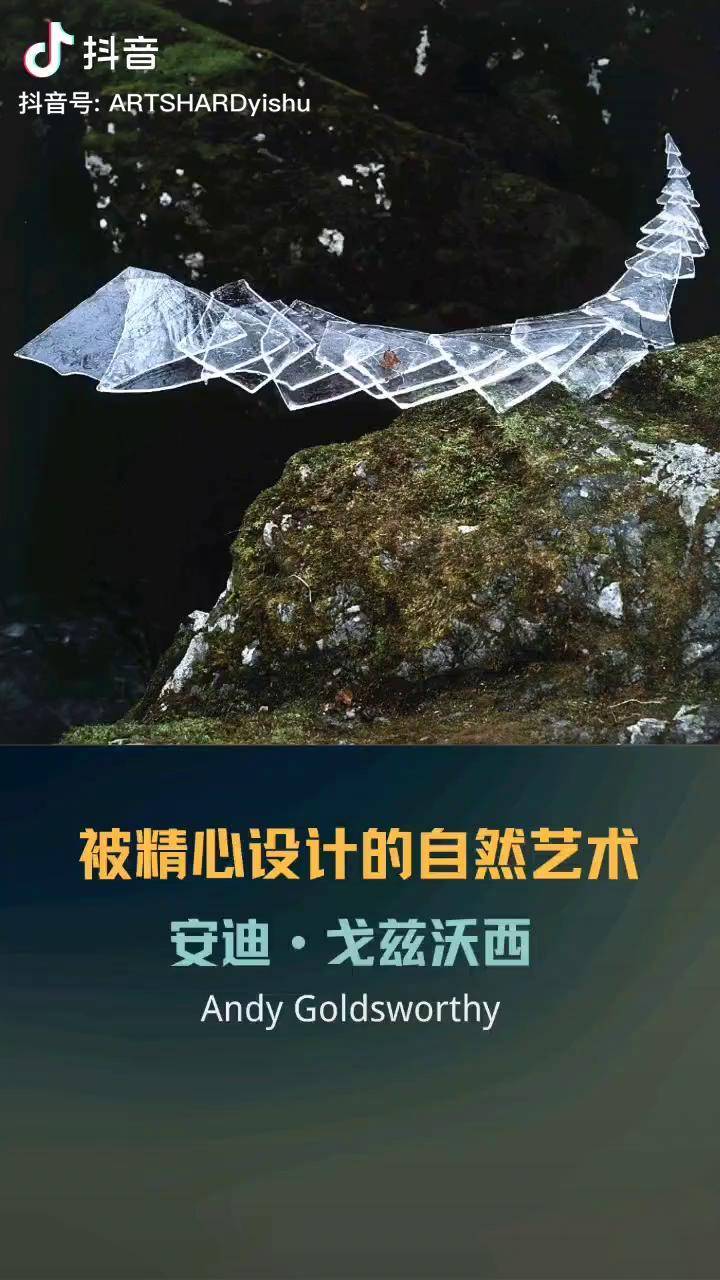 英国艺术家安迪戈兹沃西andygoldsworthy以大自然作为创造的作品你们