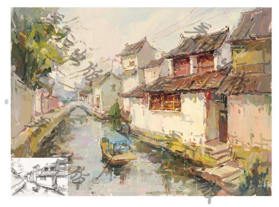 久仰久仰风景静物一本通色彩临摹书籍水粉画范本色调国美校考央美绘画