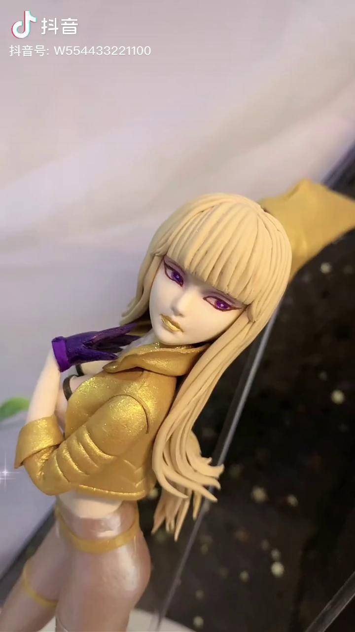 英雄联盟kda卡莎手工制作手办眼睛改了一下下