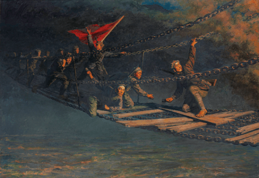 文物中的红色基因61艰苦奋斗丨红军强夺泸定桥时桥上的铁索链