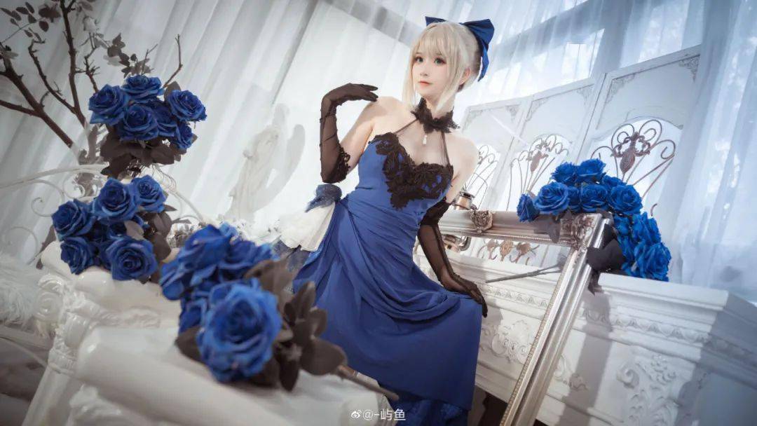 cosplay丨fateextrasaber蓝礼服67