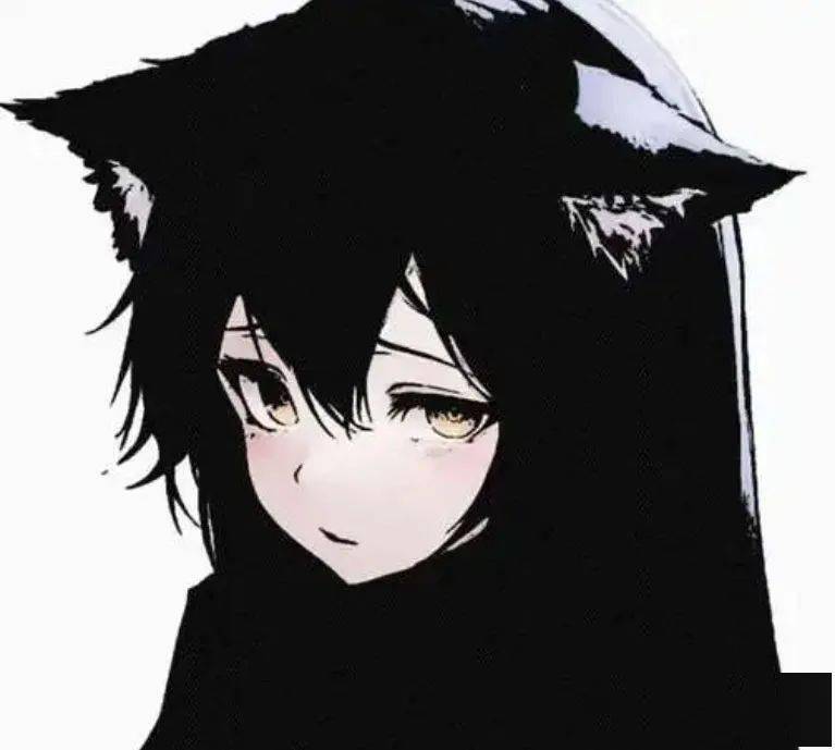 黑白女生头像动漫女头像