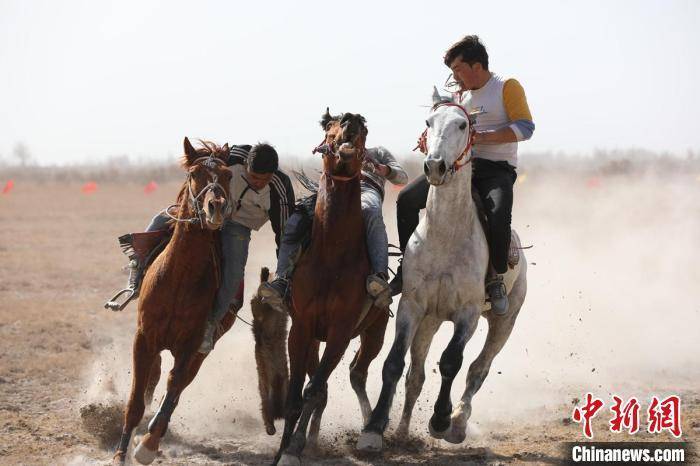 勇气|新疆喀什农牧民刁羊比赛角逐场面激烈