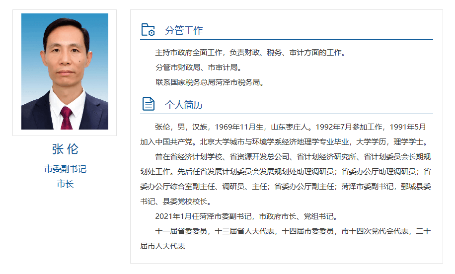 领导同志工作分工公布_青岛莱西市委书记市长等多人被处分_网站_田悦