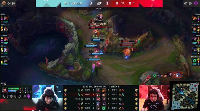 盲僧|LOL-LPL：Yagao佐伊天秀狂风三度瞬秒厄斐琉斯，JDG 2-0轻取TT