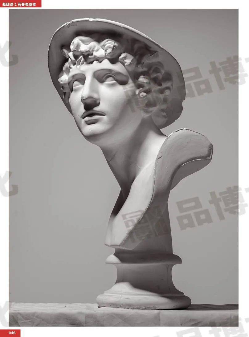 《基础课2 素描石膏像》从五官入手,到经典常见的石膏像人物,逐步递进