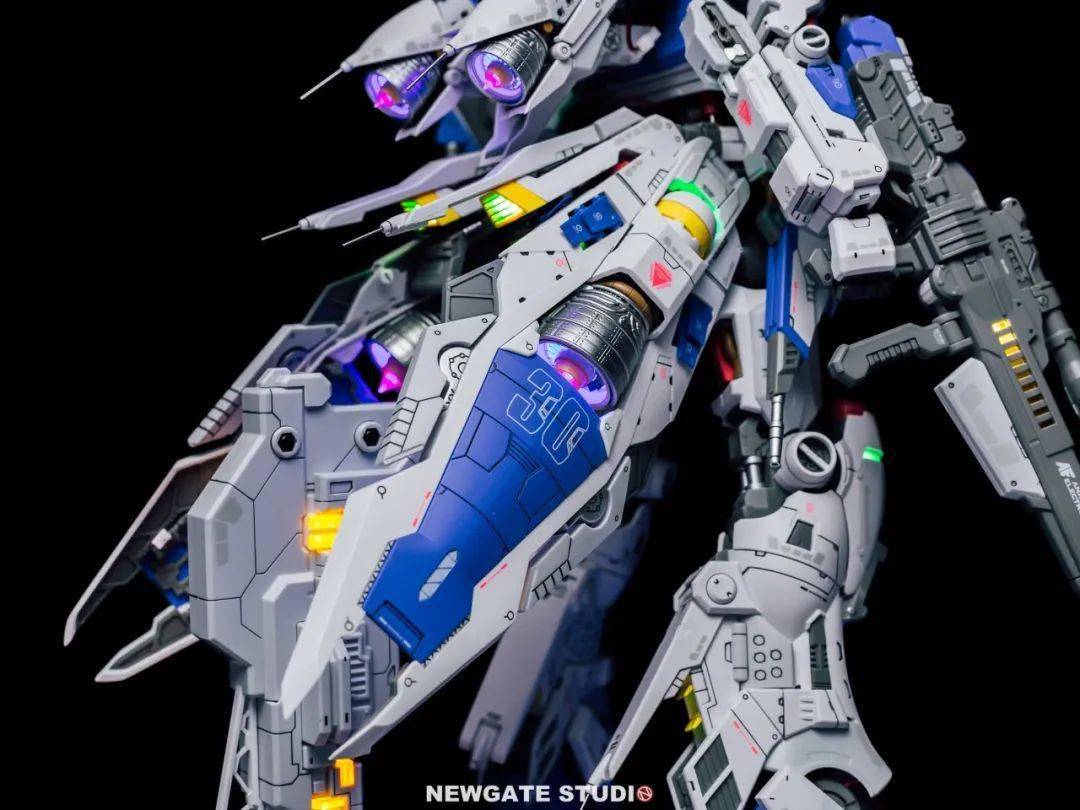 细节涂装酷炫亮灯战甲强化172gp03制作