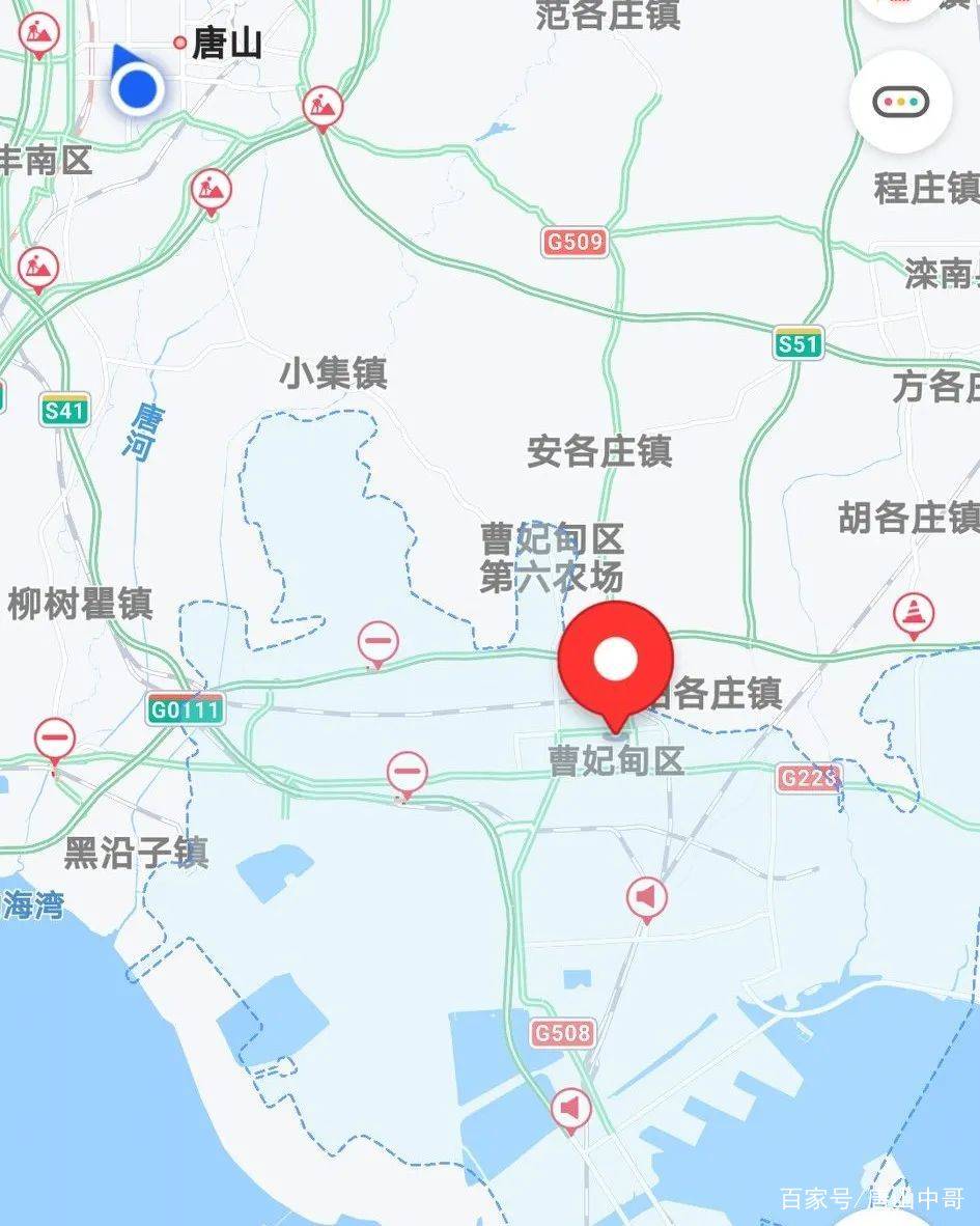 唐海县城街道分布地图图片