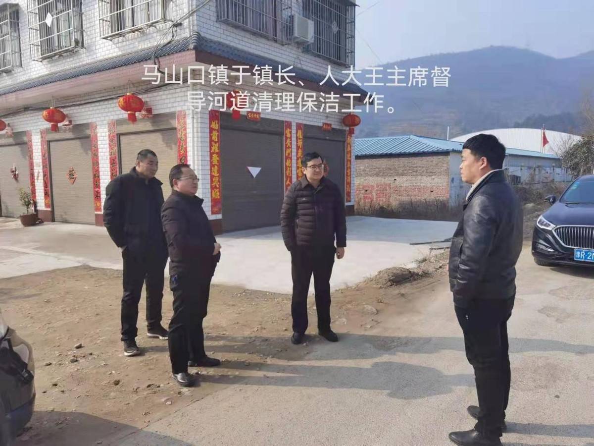 内乡县马山口镇开展河道杂物清理工作