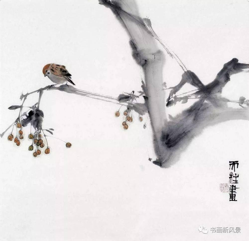 秦天柱禅意花鸟20幅