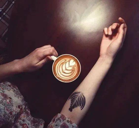 一杯香浓的咖啡纹身