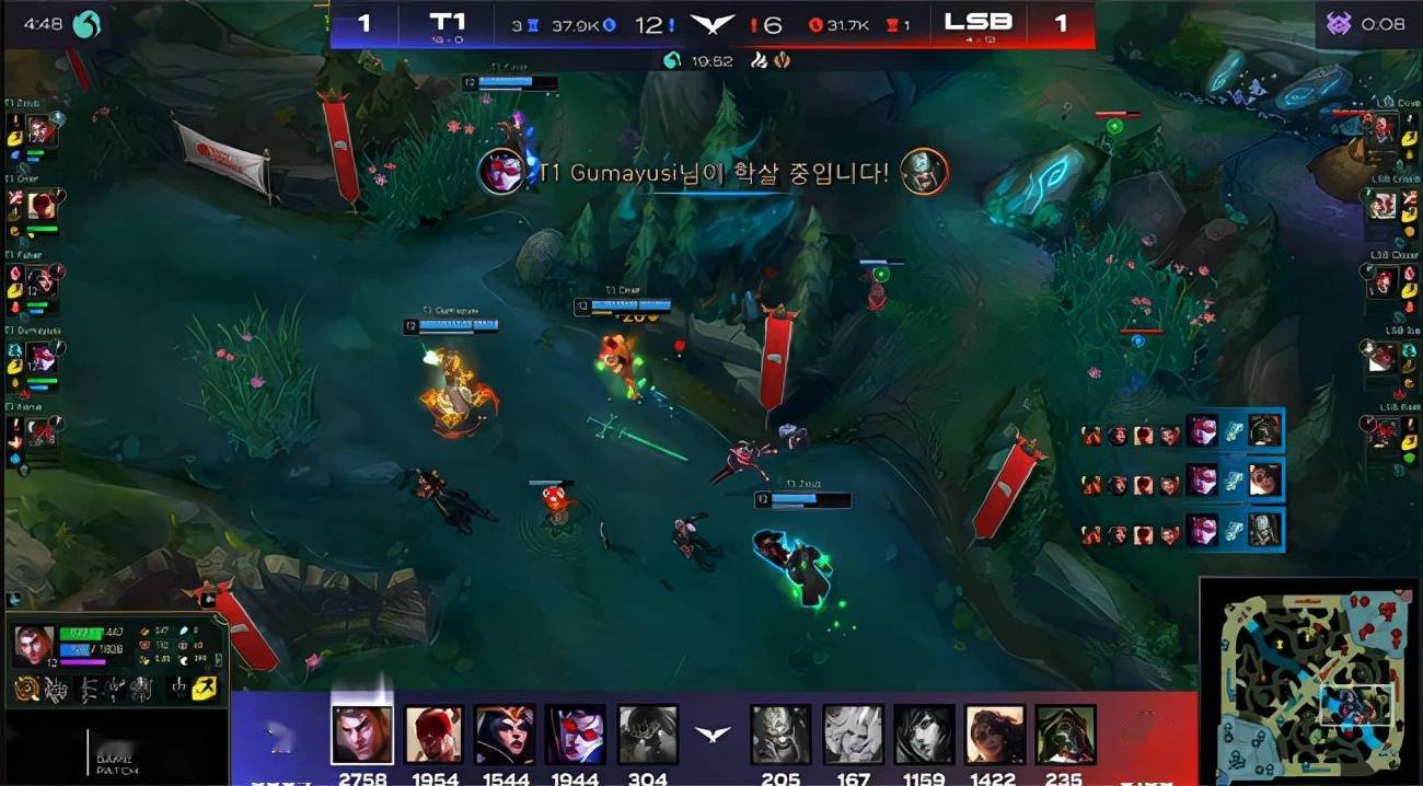 盲僧|LOL-LCK：小吕布薇恩圣银弩箭斩获三杀，T1让一追二LSB豪取17连胜